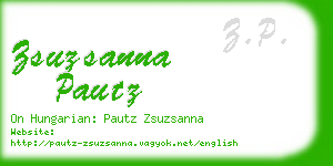 zsuzsanna pautz business card